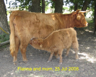 Flanna and mom Sarah, 25 Jul 08